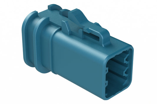 ATP06-6S-OMBLU 6 Position,Plug, Socket, Structure Plus™, Blue