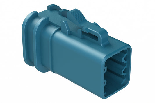 ATP06-6S-OMRDBLU 6 Position, Plug, Socket, Structure Plus™, Reduced Diameter Seal, Blue