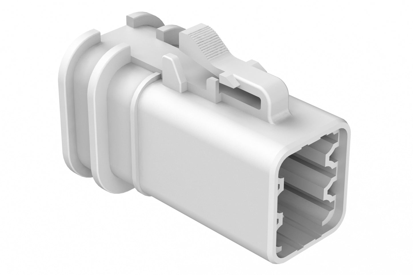 ATP06-6S-OMRDWHT 6 Position, Plug, Socket, Structure Plus™, Reduced Diameter Seal, White