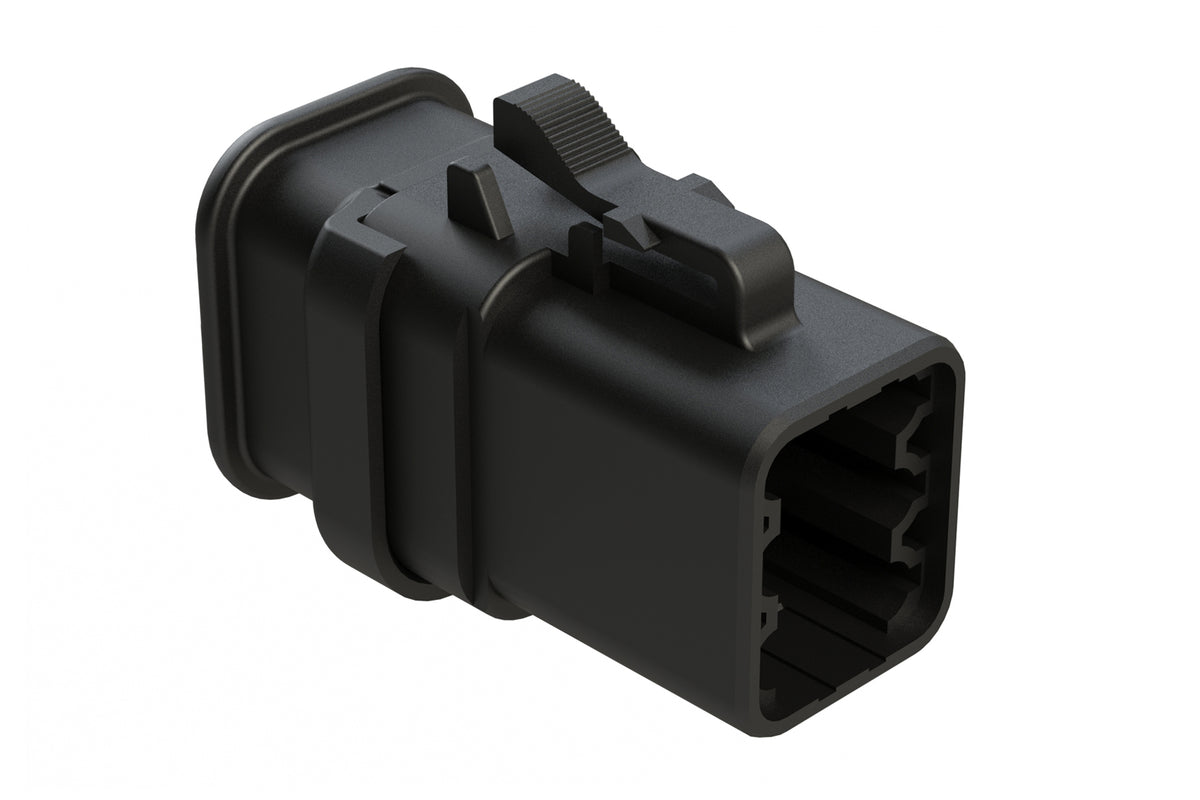 ATP06-6S-SR01BK 6 Position, Plug, Socket, SR01 Strain Relief (Standard ...