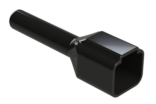 ATP4P-BT-BK Boot for 4 Position Receptacles, Black. DTP4P-BT-BK