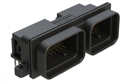 ATS13-2634PAA-BM288-5 60 (26+34)  Position PCB Receptacle, Right Angle, Pin, Keyed A+A, Lower Locking, Black