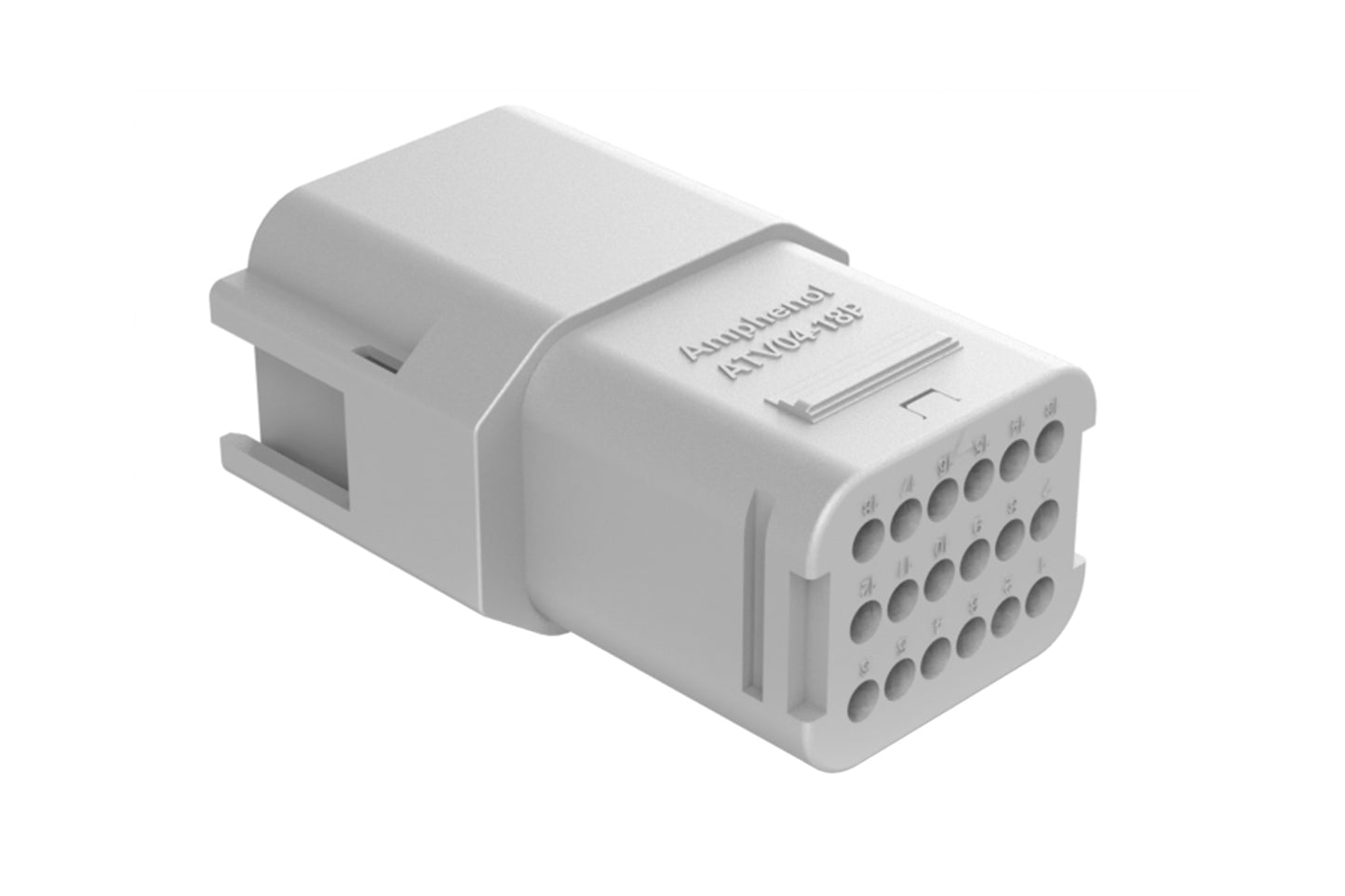 ATV04-18PA 18 position in-line receptacle, Size 16 contact, key A