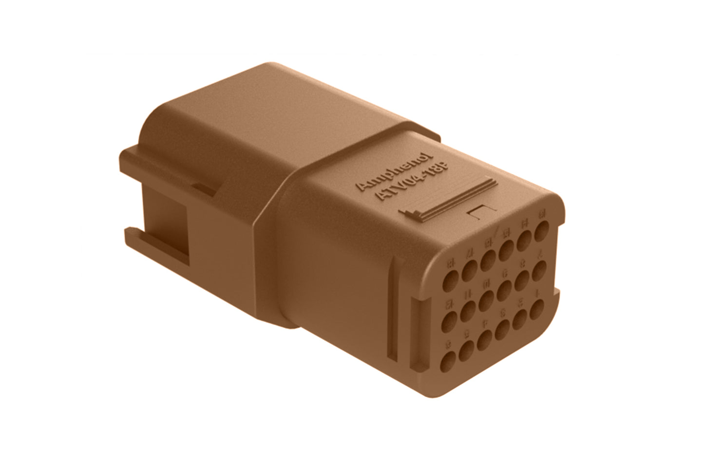 ATV04-18PD 18 position in-line receptacle, Size 16 contact, key D