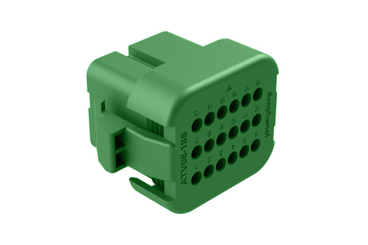 ATV06-18SC 18 position plug, Size 16 contact, key C, Standard Seal. DTV06-18SC