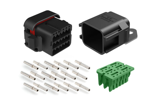 ATV46-18PSB-BUSCKIT 18-way Complete Buss Kit, includes Receptacle and Plug, Contacts, Wedgelock, Key B