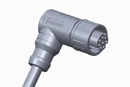 AU-08BFFM-QR8D02 X-Lok Push Lock Connector