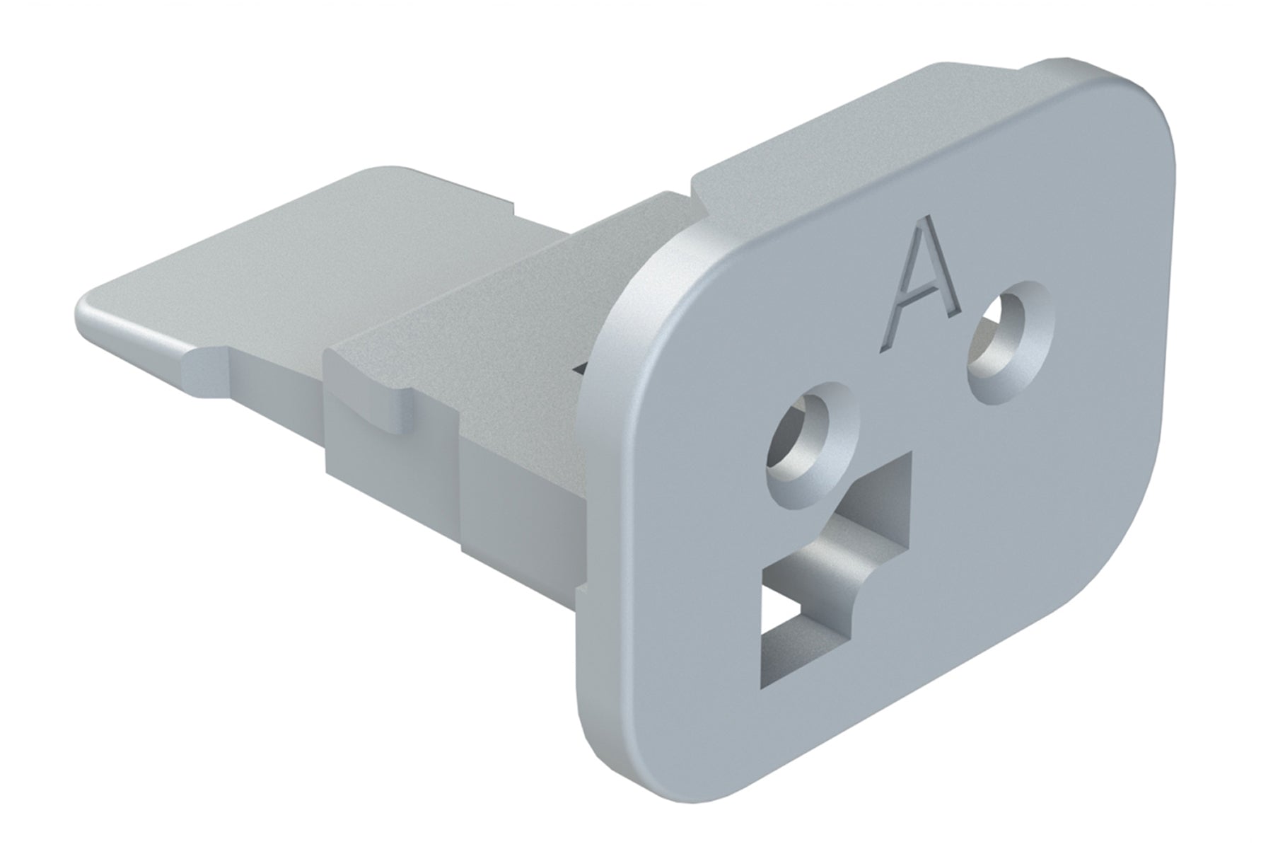 AW2S-A 2 Position, Plug Wedgelock, Keyed A, Grey. W2SA, W2SA-P012 ...