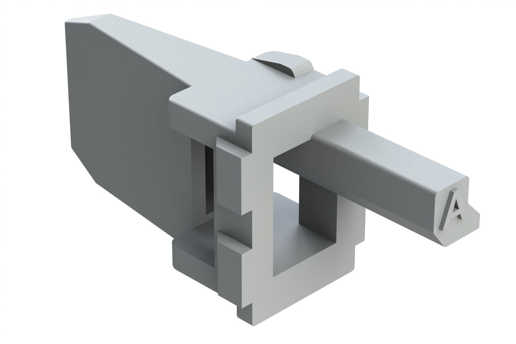 Aw4p AW4P-A 4 Position Receptacle Wedgelock, Keyed A, Grey. W4PA, W4PA-P012 ...