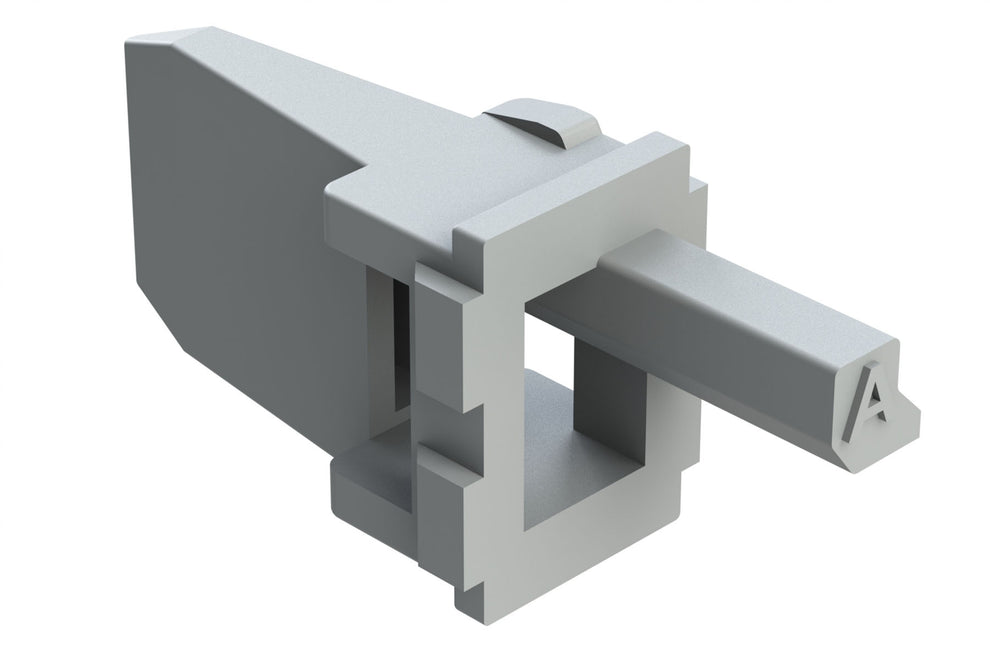 AW4P-A 4 Position Receptacle Wedgelock, Keyed A, Grey. W4PA, W4PA-P012 ...