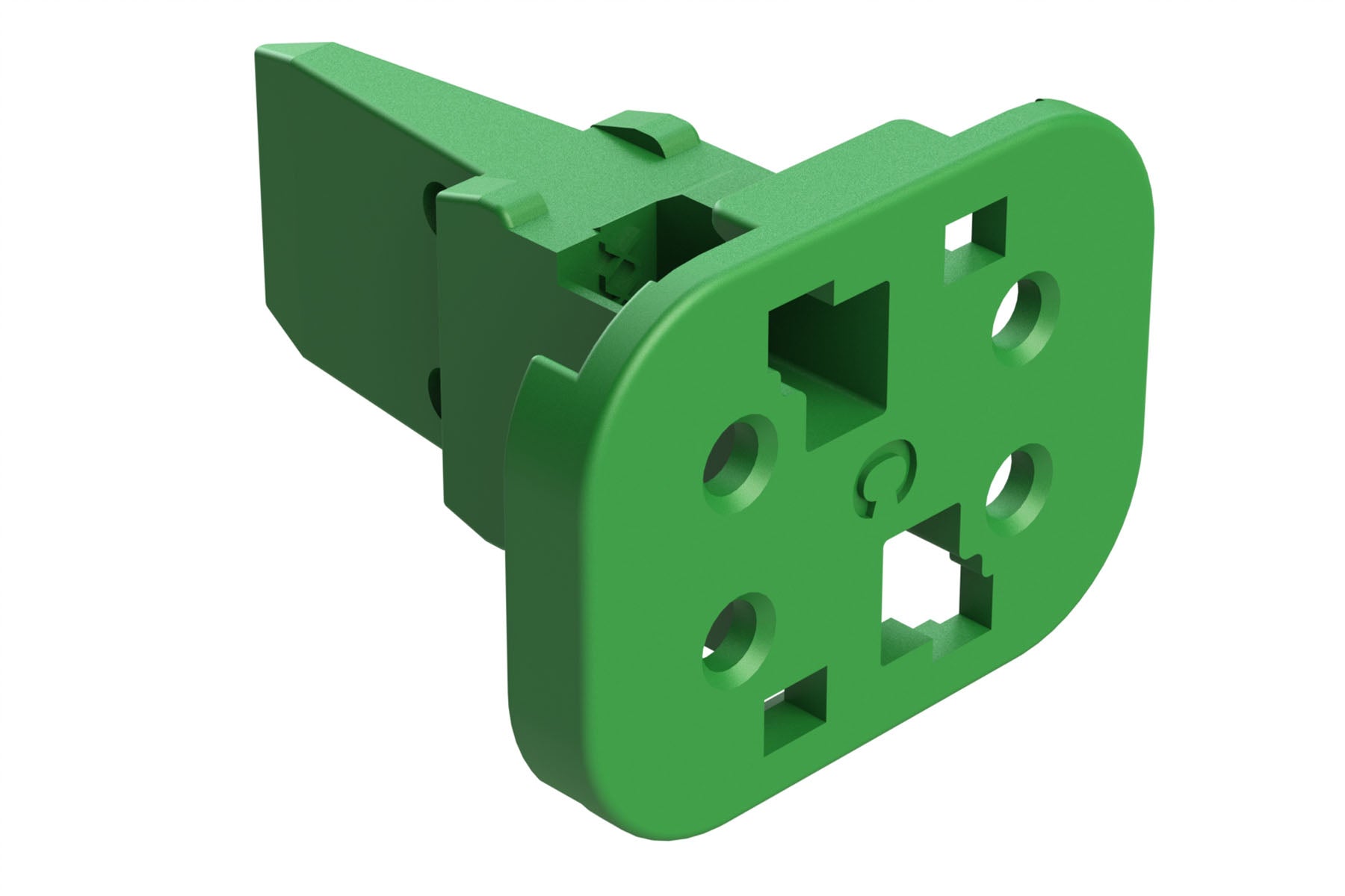 AW4S-C 4 Position Plug Wedgelock, Keyed C, Green. W4SC, W4SC-P012 ...