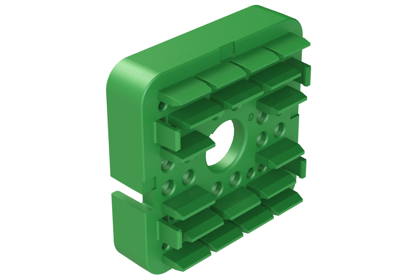 AWB-48PC Wedgelock for 48 Position Receptacle, Keyed C, Green. WB-48PC