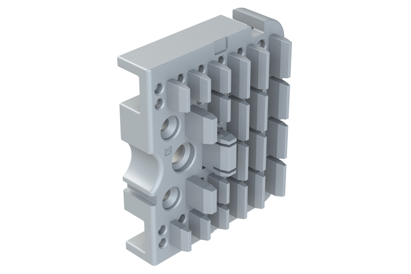 AWB-51PAR Right Wedgelock for 102 Position Receptacle, (51 Positions), Keyed A, Gray. WB-51PAR
