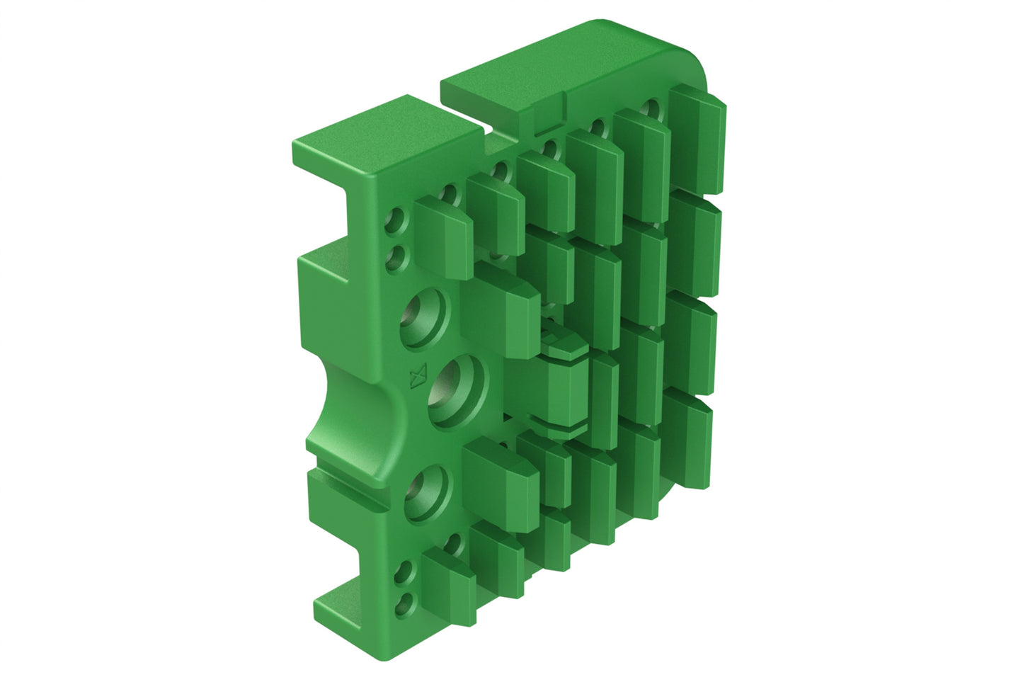 AWB-51PCR Right Wedgelock for 102 Position Receptacle, (51 Positions), Keyed C, Green. WB-51PCR