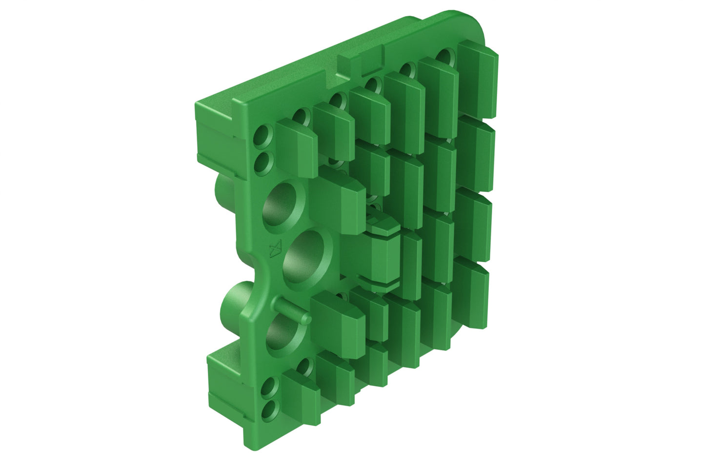 AWB-51SCR Right Wedgelock for 102 Position Plug, (51 Positions), Keyed C, Green. WB-51SCR