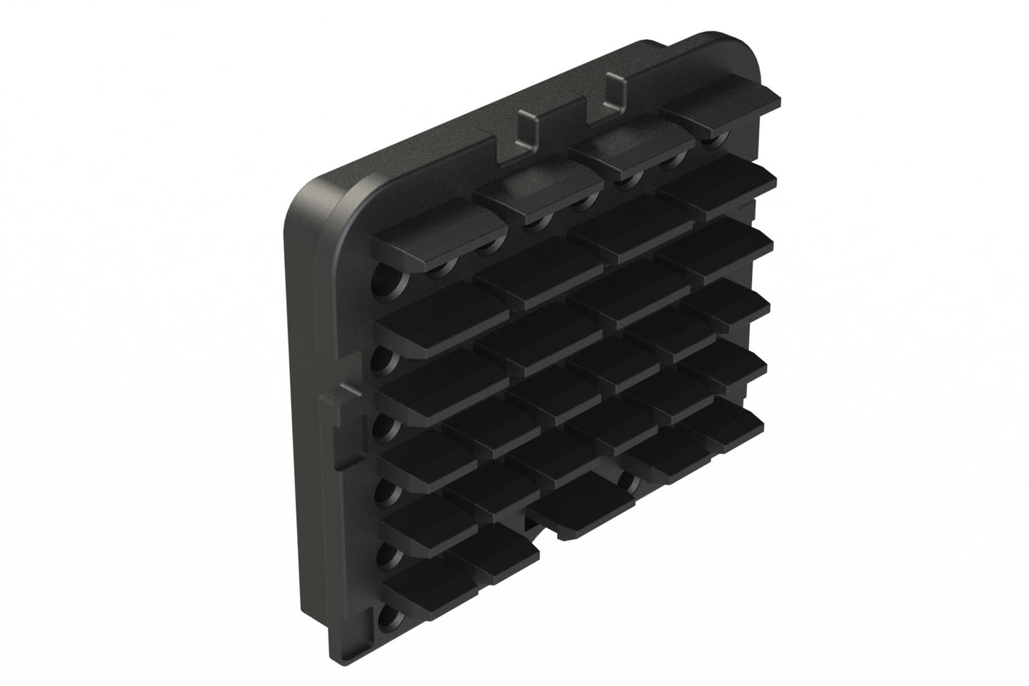 AWB-64SB 64 Position Plug Wedgelock for 128 Position Connector, Keyed B, Black