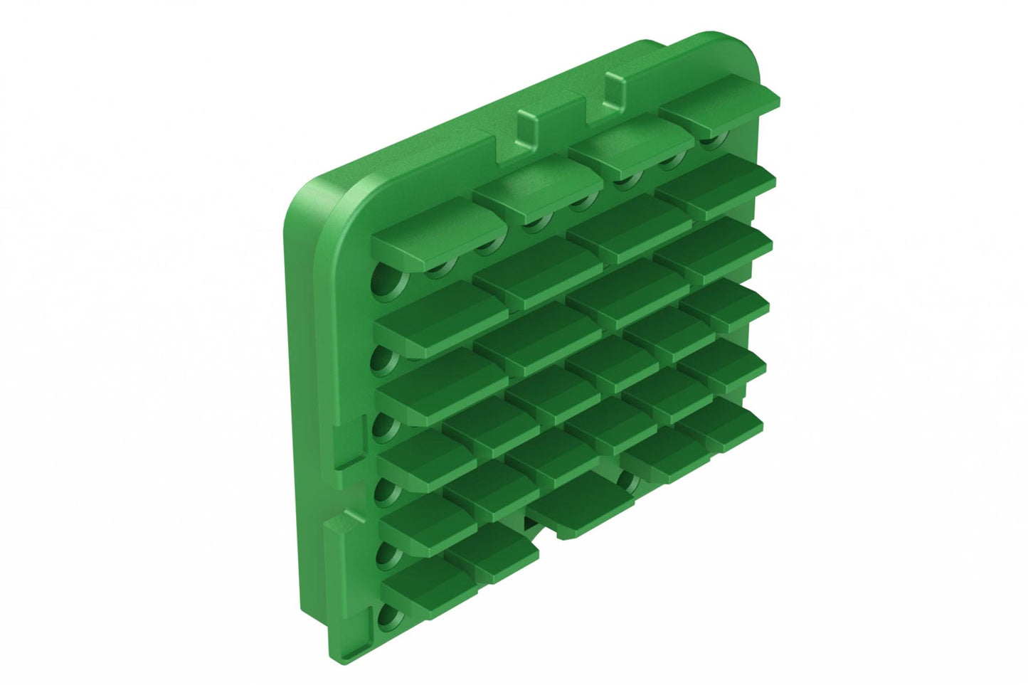 AWB-64SC 64 Position Plug Wedgelock for 128 Position Connector, Keyed C, Green