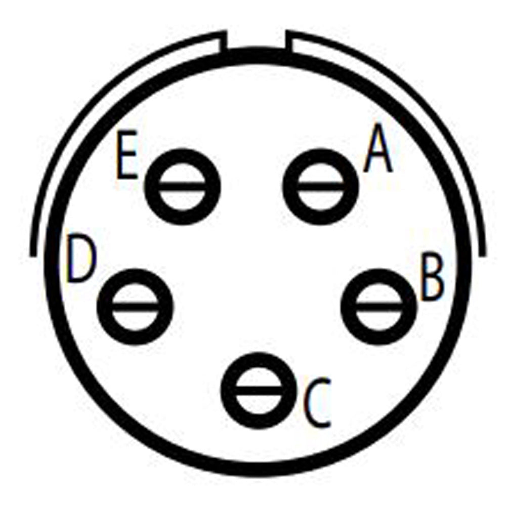 D38999/24ZB5PB Jam Nut Receptacle