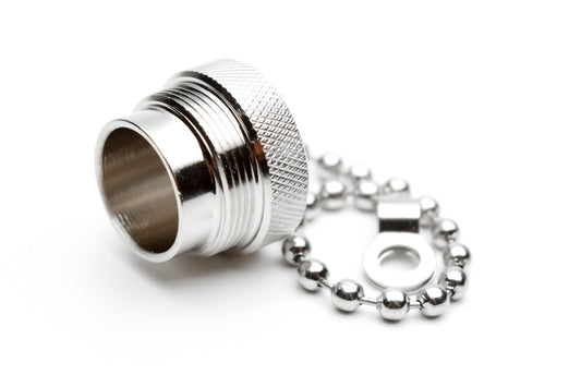 C091 00V000 152 2 Protective cap with 110mm metal chain. For use with female receptacles.