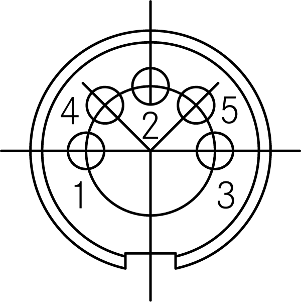 C091 31W105 100 2 Front mounting male metal Connectors with O-ring seal and ring nut mount (hex nut available upon request). Complete EMI shielding in the fully mated and locked position (EMI security). Contacts included. DIN EN 6107