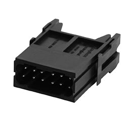 C146 10A012 600 15 Pin module for turned contacts. May be engaged or disengaged when live but without electrical load. Empty mod