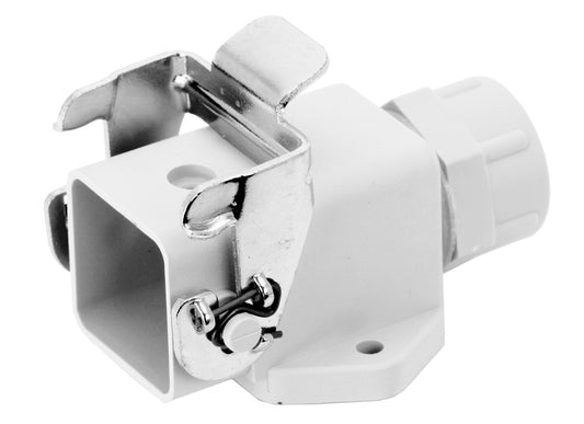 C146 10F003 500 4 Thermoplastic single side entry housing with gland bushing.