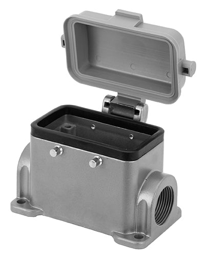 C146 10N024 604 1 Double side entry low profile housing with spring cover. No stud. Comparable Part No. 19300241266