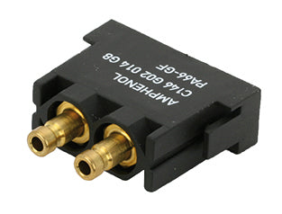 C146 G02 014 G8 Pneumatic pin module delivers power, signal and pneumatic within a single connector. Very stable brass contacts; pneumatic socket contacts with barrier, closes when the connector is open.