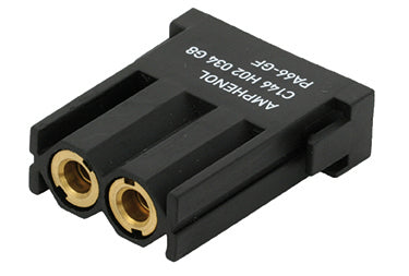 C146 H02 044 G8 Pneumatic socket module delivers power, signal and pneumatic within a single connector. Very stable brass contacts; pneumatic socket contacts with barrier, closes when the connector is open.