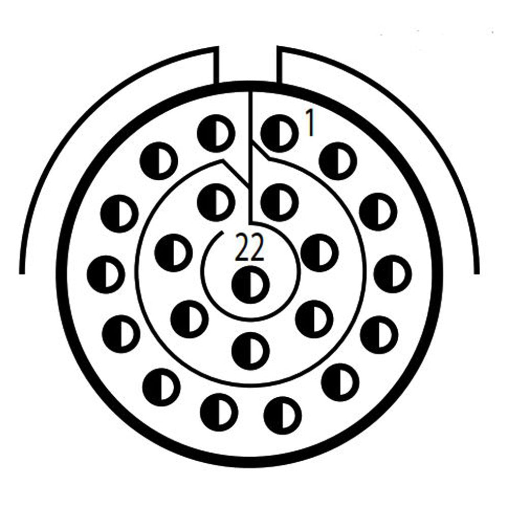 D38999/24ZC35SC Jam Nut Receptacle