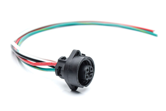 CA0161F113005 Ecomate 4 Position (3 +PE) Female Receptacle, 14AWG Leads, UL1015 , 0.5 Meter