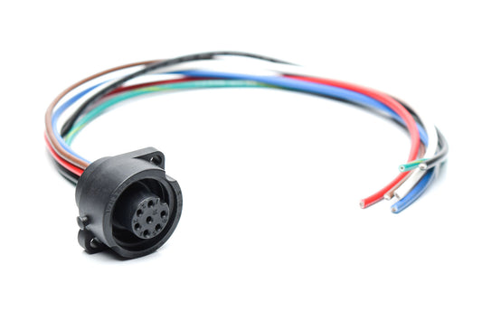 CA0161F116010 Ecomate 7 Position (6 +PE) Female Receptacle, 16AWG Leads, UL1015 , 1 Meter
