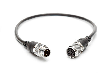 CA091 80 4400 100 AISG RET Overmolded Cable Assembly with IP68 straight male / female cable connectors, 100 meter, PE cable, 8 pin interface, 4 loaded contacts