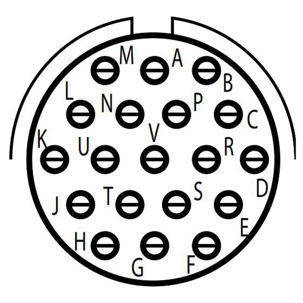 D38999/24FD19PE Jam Nut Receptacle