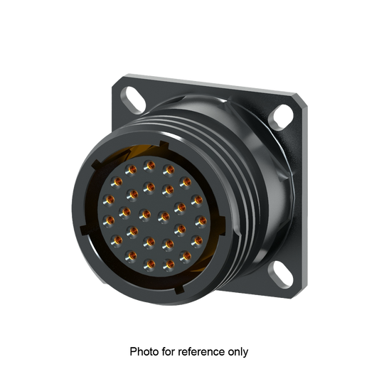 D38999/20ZF18SC Square Flange Receptacle