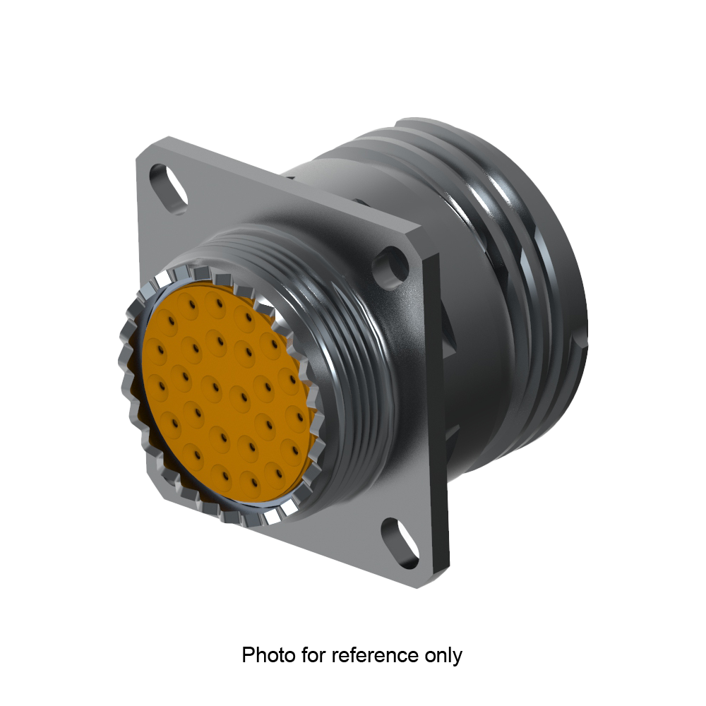 D38999/20ZH35PE Square Flange Receptacle