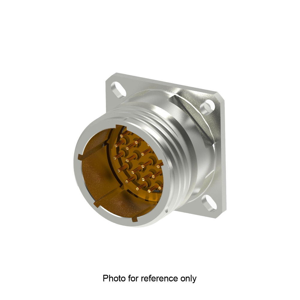 D38999/20FB98PN Square Flange Receptacle