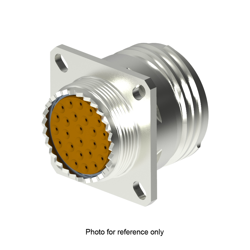 D38999/20FB98PN Square Flange Receptacle