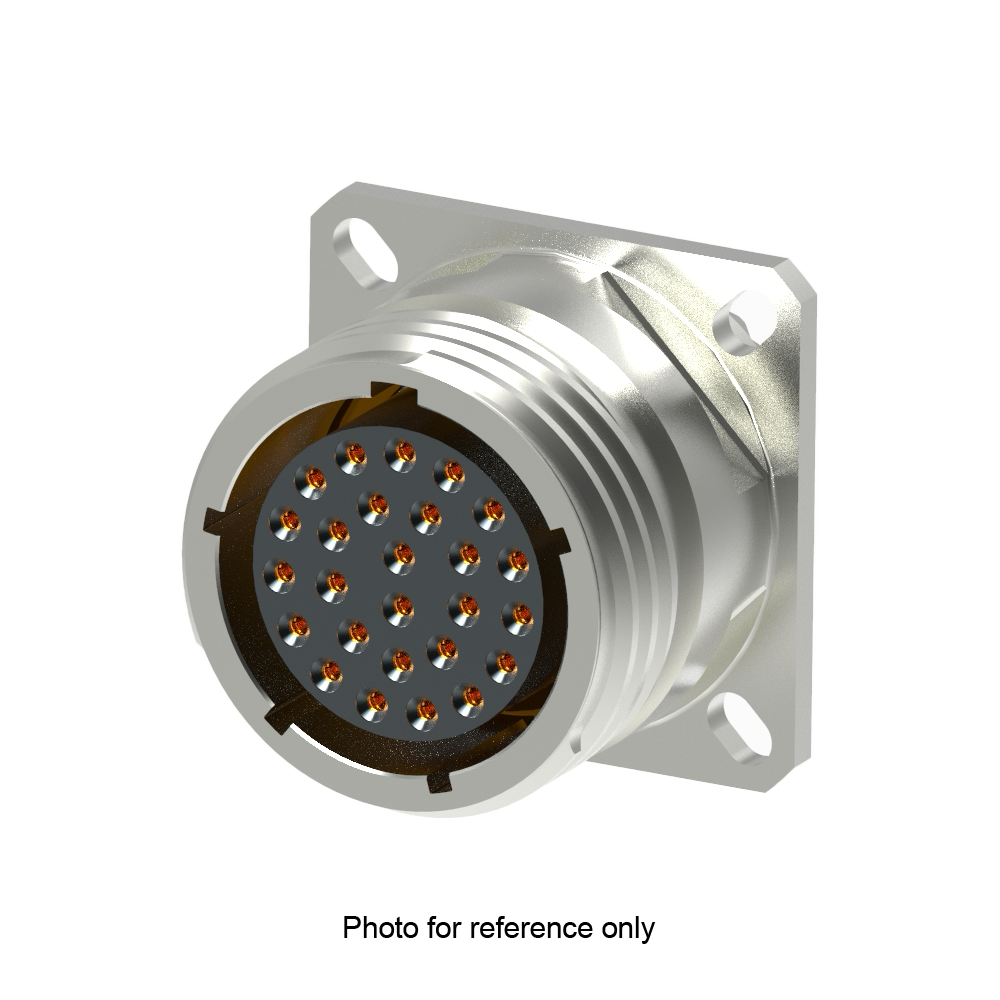 D38999/20FJ7SB Square Flange Receptacle