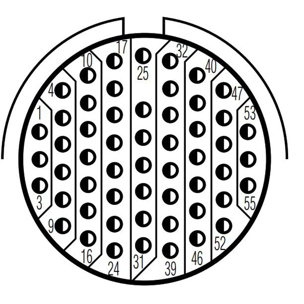 D38999/24ZE35PA Jam Nut Receptacle