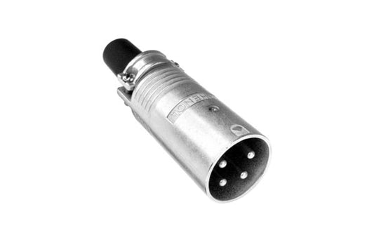 EP-4-12 4 PoleMaleMetal Loudspeaker Cable Connector,Machined Contacts, Nickel Finish