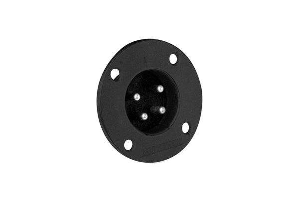 EP-8-14B 8 PoleMaleMetal Loudspeaker ChassisMount,Machined Contacts,Black Finish