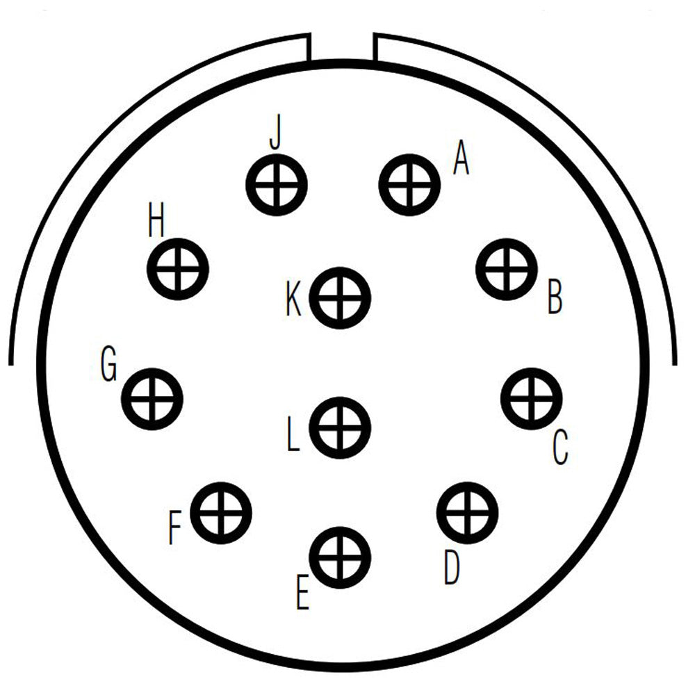 D38999/24ZF11PC Jam Nut Receptacle