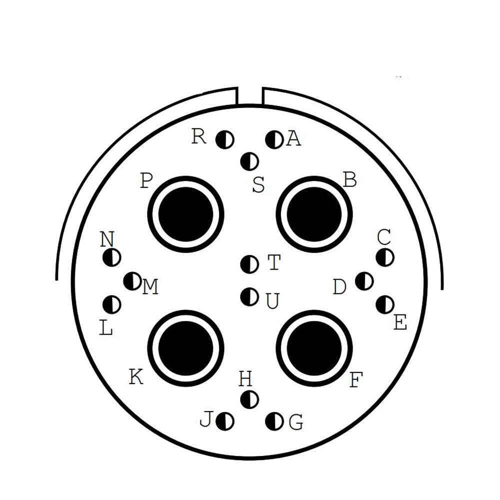 D38999/24ZF18SC Jam Nut Receptacle