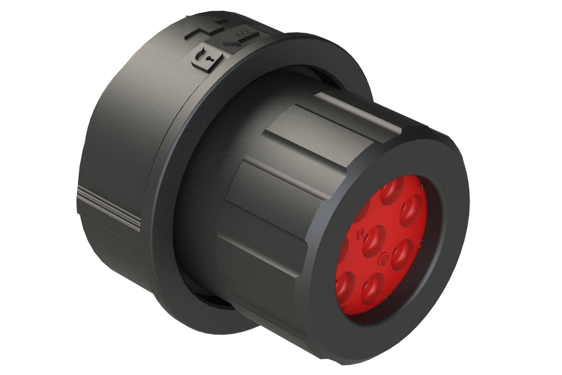 FLS614N8SHEC03 Plug, 8 Position, Female, Shell Size 14, Silicone Seal ...