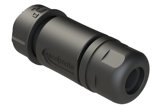 FLS6BS12N2P03 Plug, 4 (2+2) Position, Male, Shell Size 12, Silicone Seal, Back Shell, Cable OD Range 6.0~12.0mm, Auto-Lock