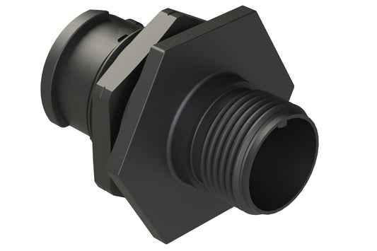 FLS710N2S03 Receptacle, Jam Nut, 4 (2+2) Position, Female, Shell Size 10, Silicone Seal, Auto-Lock