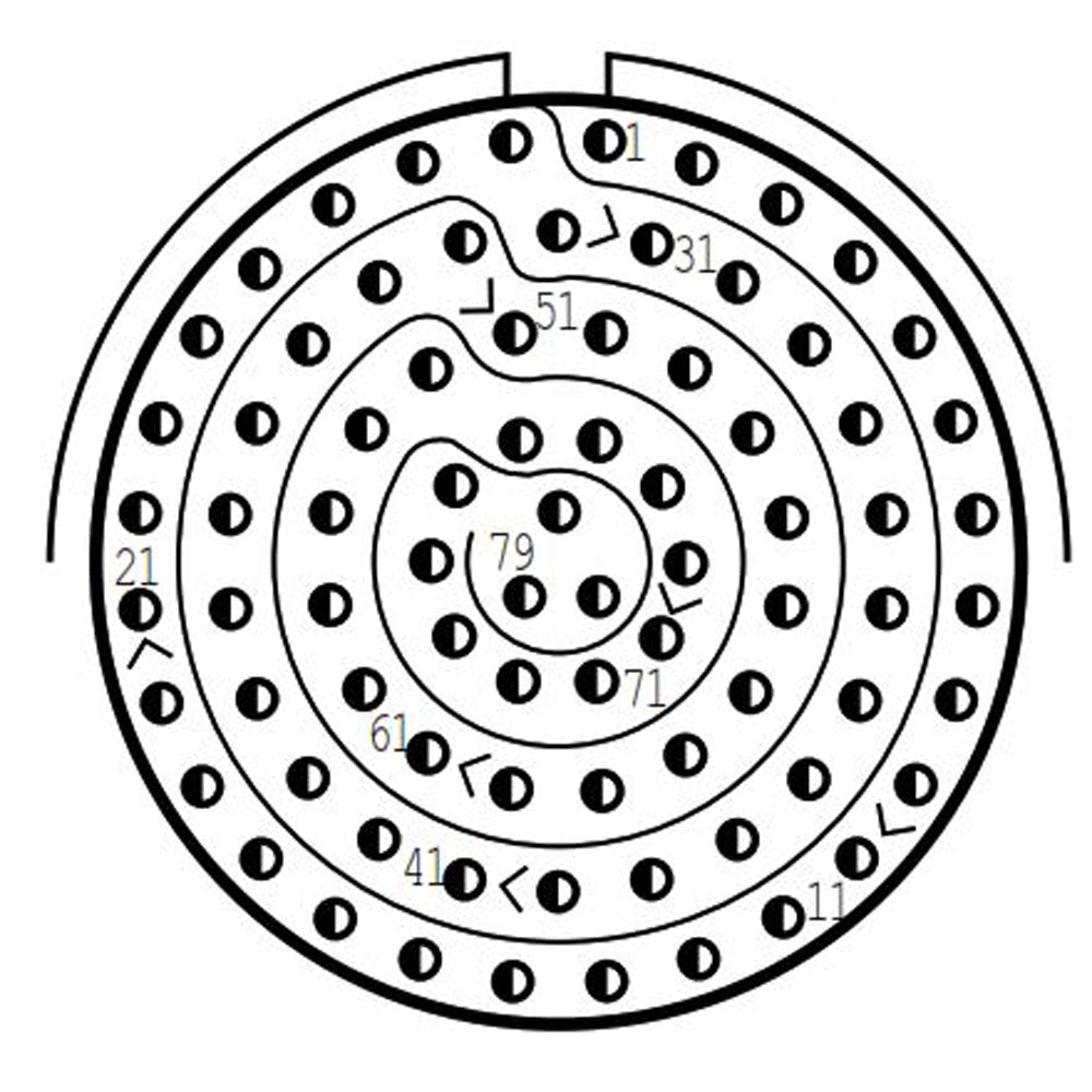 D38999/24FG35PE Jam Nut Receptacle