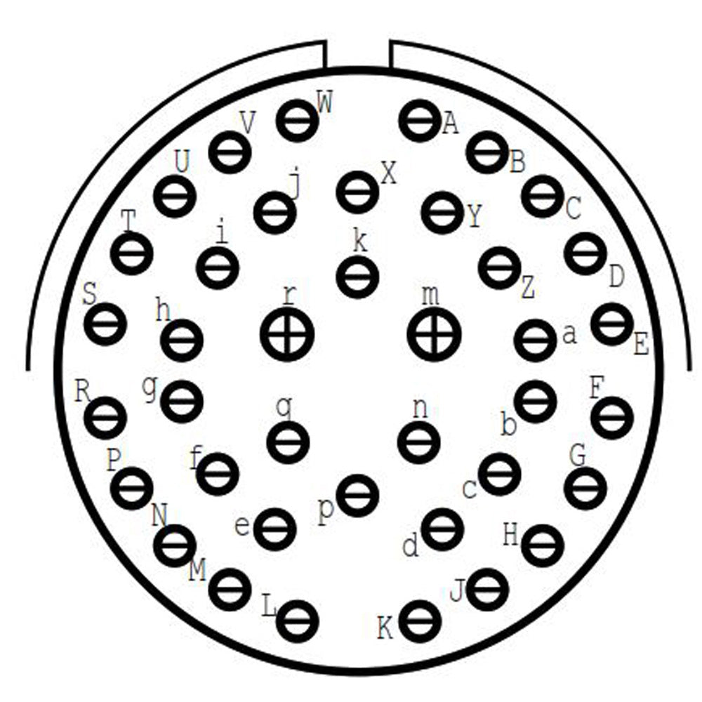 D38999/24FG39PB Jam Nut Receptacle