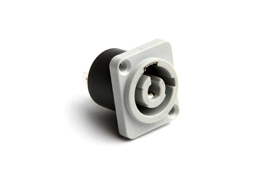 HP-3-MDGW Power ChassisMount, Power Out, SolderTabs 3/16", without Insulation Divider,Thermoplastic, Grey. Comparable part no: NAC3MPB-1-WOT